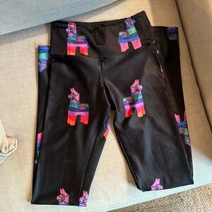 Goldsheep Piñata Party High Waisted Leggings - XS